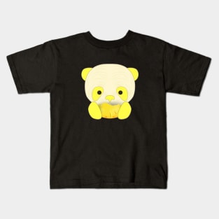 cute panda eat pineaple Kids T-Shirt